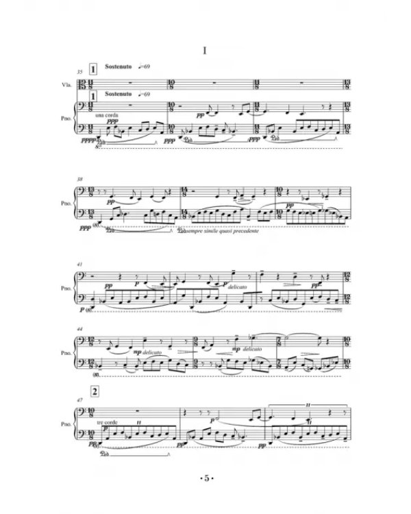 Inside - sonata for viola and piano. Партитура