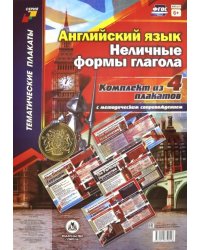 Комплект плакатов "Английский язык. Неличные формы глагола". 4 плаката с методическим сопров. ФГОС