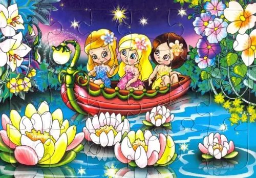 Планшетный пазл. Маленькие феи, 24 элемента Планшетный пазл. Маленькие феи, 24 элемента