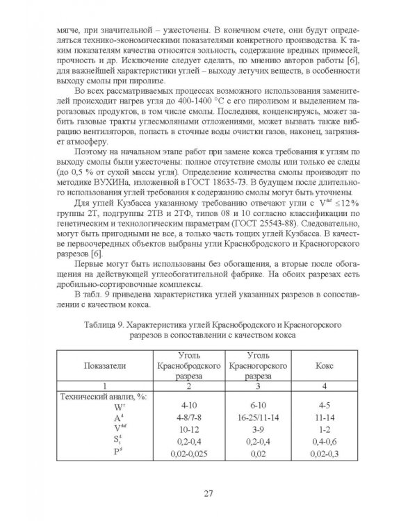 Доменная плавка с использованием в шихте каменного угля. Монография