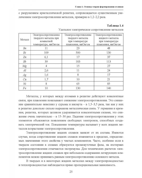 Основы литейного производства. Учебник
