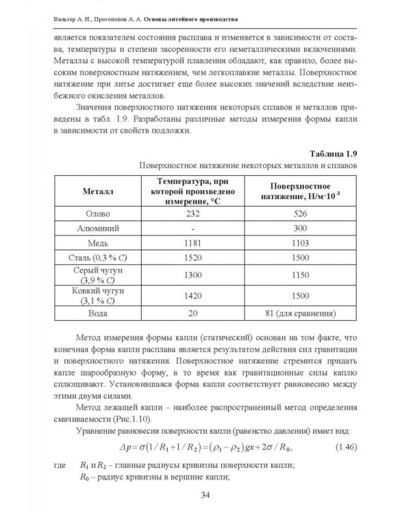 Основы литейного производства. Учебник