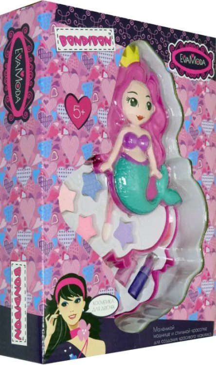 Набор детской декоративной косметики. Eva Moda. Косметичка-русалочка Набор детской декоративной косметики. Eva Moda. Косметичка-русалочка