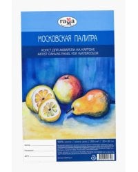Холст на картоне &quot;Московская палитра&quot;, 20x30 см, 100% хлопок, мелкое зерно