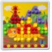 Мозаика для малышей, 8 картинок, 100 фишек