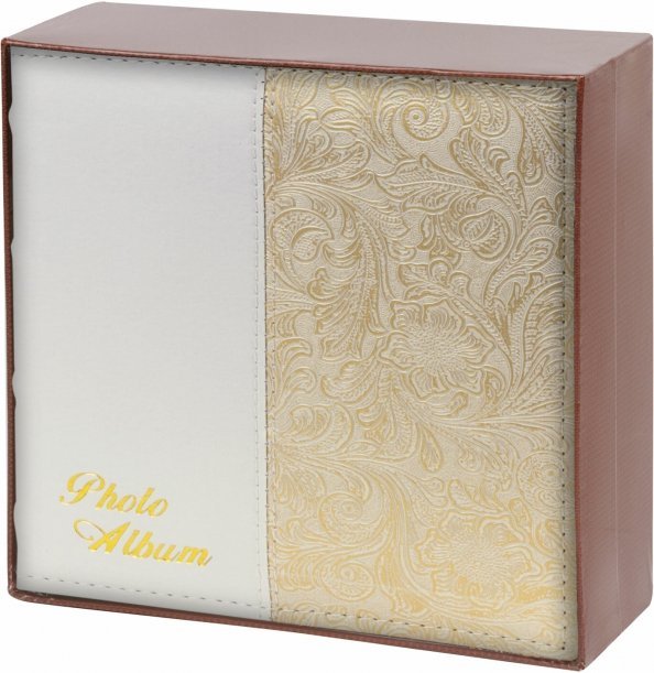 Фотоальбом BRAUBERG на 300 фото, белый + золотой (391117) Фотоальбом BRAUBERG на 300 фото, белый + золотой (391117)