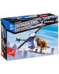 Конструктор. Полицейский патруль. Вертолет, 95 деталей