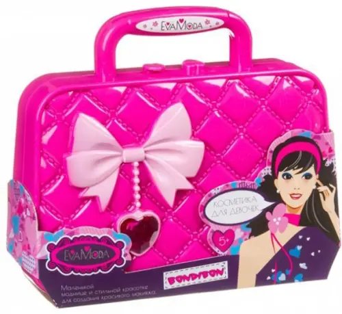 Набор детской декоративной косметики. Косметичка-сумочка с бантиком