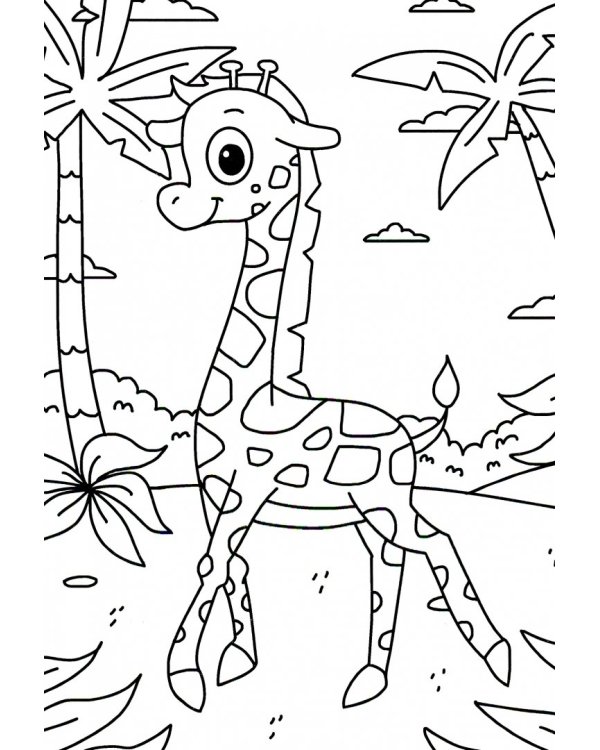 Раскраска А4. Зверята