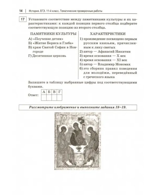 ЕГЭ. История. 11 класс. Тематические проверочные работы