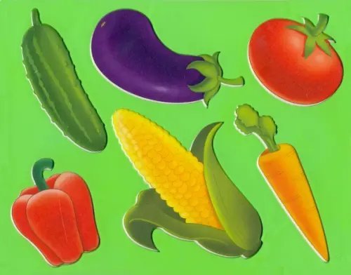 Трафарет "Овощи" Трафарет "Овощи"