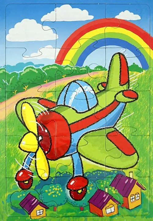 Пазл. Самолетик, 15 элементов Пазл. Самолетик, 15 элементов