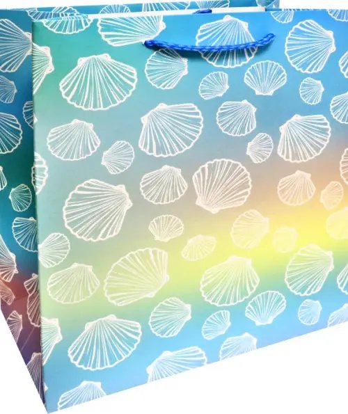 Пакет подарочный "Морские ракушки", 18х23х10 см Пакет подарочный "Морские ракушки", 18х23х10 см
