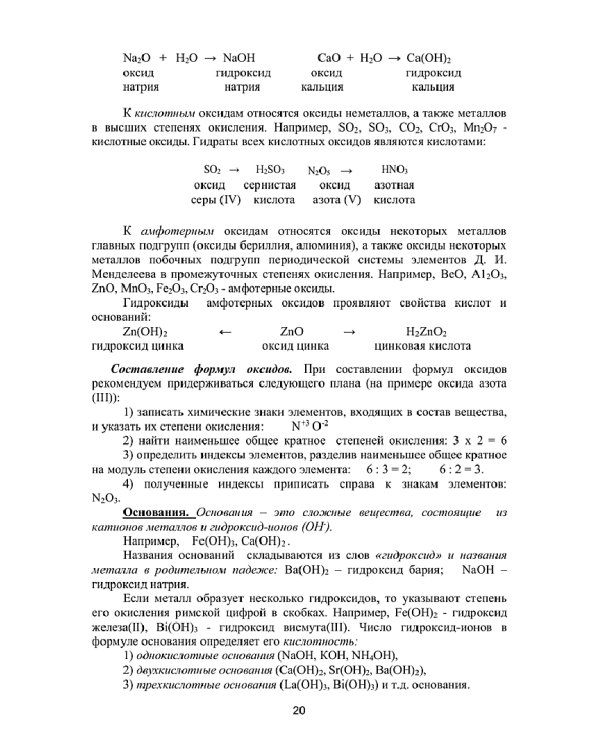 Основы химии. Учебное пособие