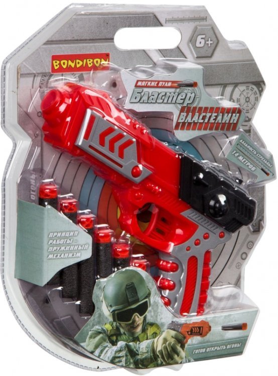 Бластер. Властелин, 6 мягких пуль Бластер. Властелин, 6 мягких пуль