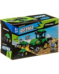Конструктор. Ферма. Трактор, 54 детали
