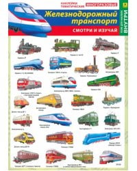 Железнодорожный транспорт России. Наклейки тематические
