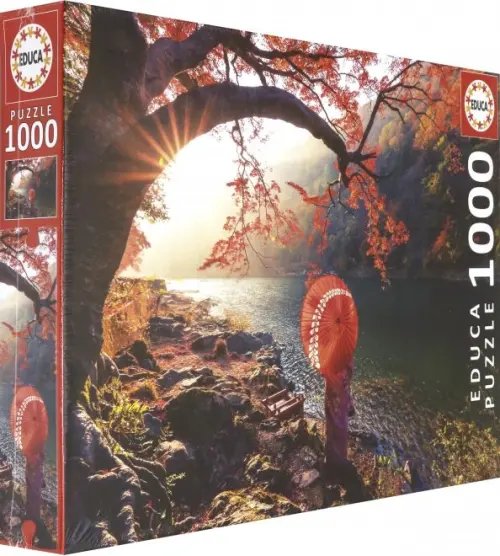 Пазл. Восход солнца на реке Кацура, Япония, 1000 элементов