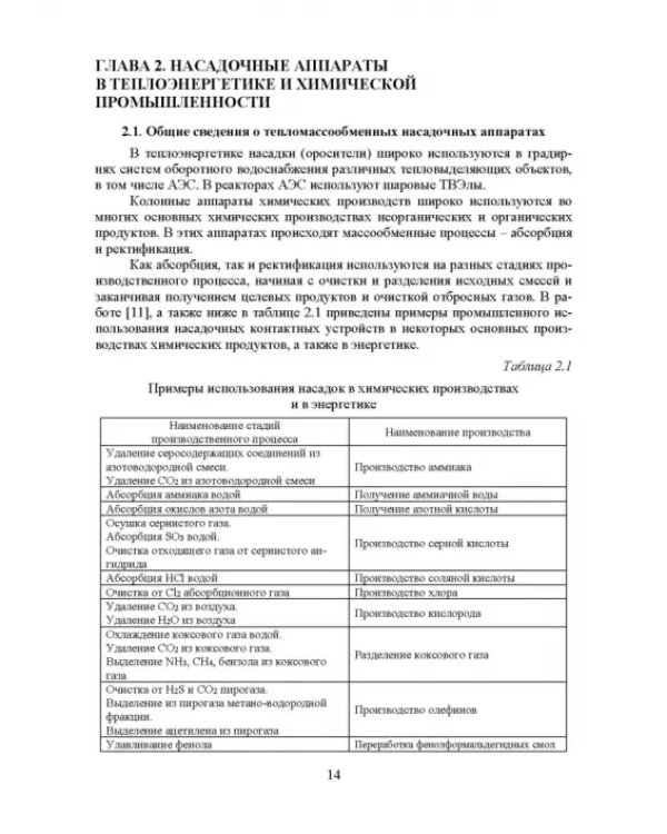 Аэрогидродинамика и тепломассообмен насадочных аппаратов