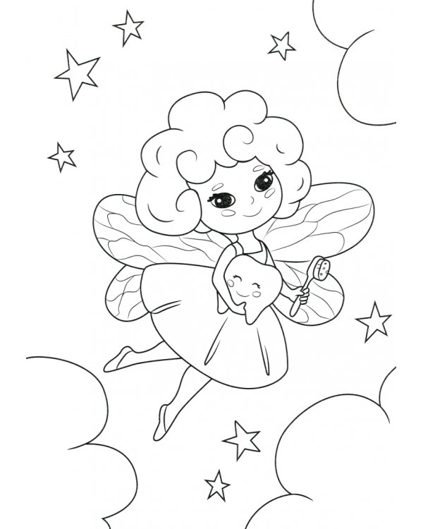 Раскраска А4. В стране фей