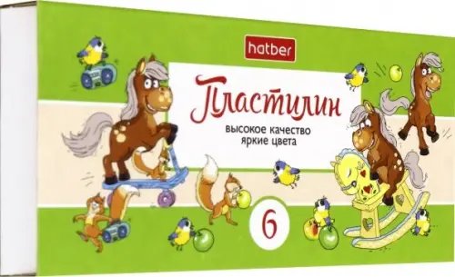 Обложка книги «Пластилин "Веселые истории", 6 цветов, 90 грамм»