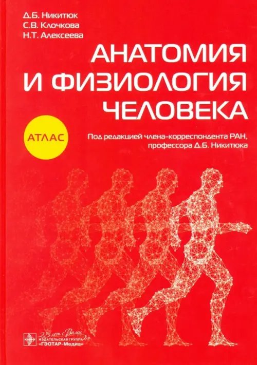 Обложка книги «Анатомия и физиология человека. Атлас» — Никитюк Дмитрий Борисович, Клочкова Светлана Валерьевна, Алексеева Наталья Тимофеевна, ISBN 9785970446003