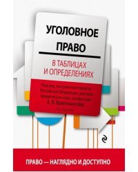 Уголовное право в таблицах и определениях