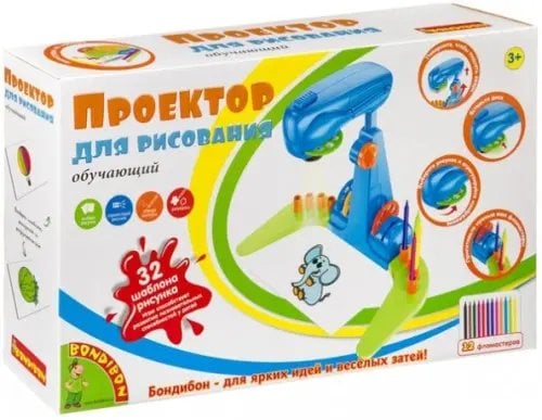 Проектор для рисования обучающий, 32 шаблона рисунка