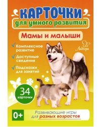 Мамы и малыши. 34 карточки