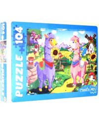 Пазл. Яркие ламы, 104 элемента