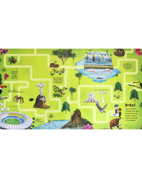 Lift-the-Flap. Around the World Mazes. Change Your Path with the Lift of a Flap!