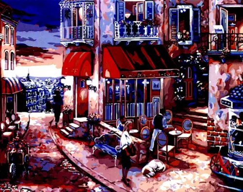 Набор для рисования по номерам. Вечер Набор для рисования по номерам. Вечер