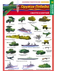 Оружие победы. Наклейки тематические (+ поле для наклеек)