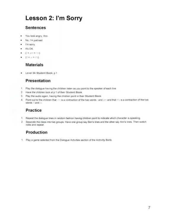Fun English for Schools Teacher's Guide 3A