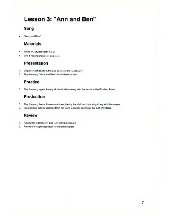 Fun English for Schools Teacher's Guide 1A