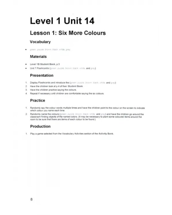 Fun English for Schools Teacher's Guide 1B