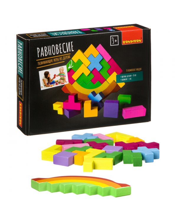 Развивающие игры из дерева. Игра-баланс. Равновесие