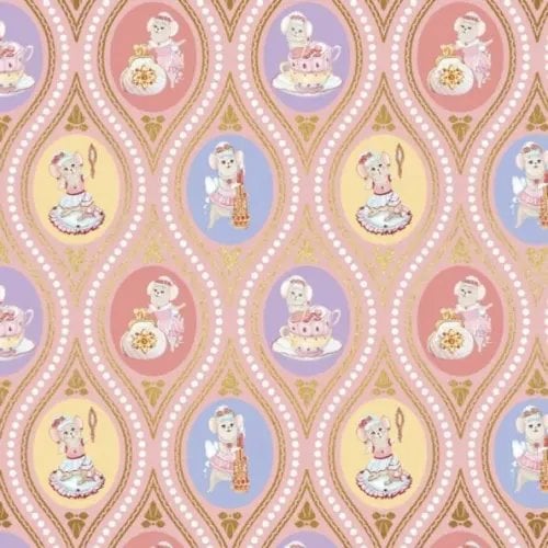 Бумага упаковочная "Мышки леди", 70x100 см Бумага упаковочная "Мышки леди", 70x100 см