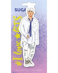 Фигурная магнитная закладка. BTS. Suga