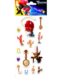 Наклейки зефирные "Тролли", дизайн 5