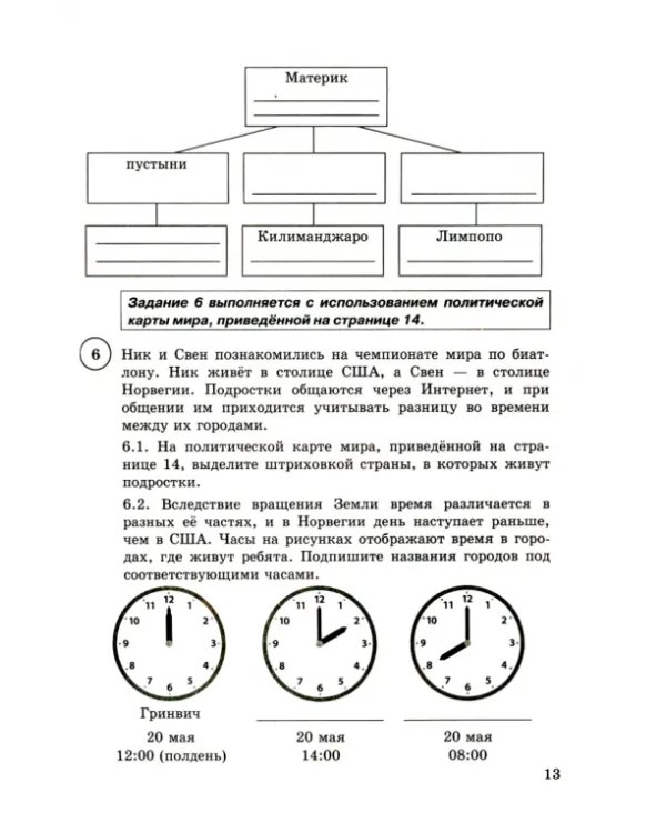 ВПР ФИОКО. География. 7 класс. Типовые задания. 15 вариантов. ФГОС