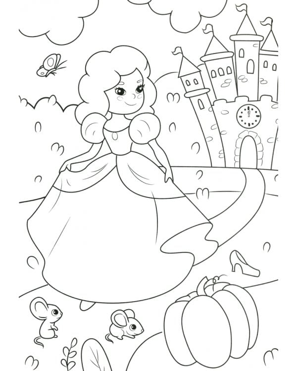 Раскраска А4. Сказочнный мир