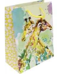 Пакет бумажный "Жирафы", 17,8х22,9х9,8 см