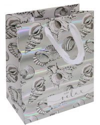Пакет бумажный "Ракушки", 17,8х22,9х9,8 см