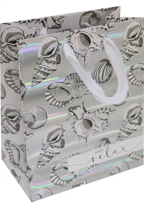 Пакет бумажный "Ракушки", 17,8х22,9х9,8 см