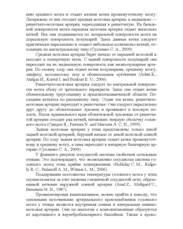Морфология и васкуляризация головного мозга животных. Монография