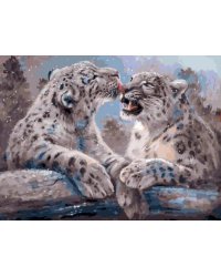 Живопись на холсте. Ирбисы, 30x40 см