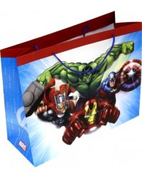 Пакет бумажный &quot;Сила четверых&quot;, 32,4x26x12,7 см