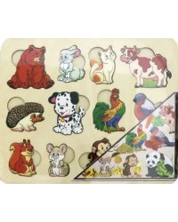 Развивающая доска. Кто что ест?