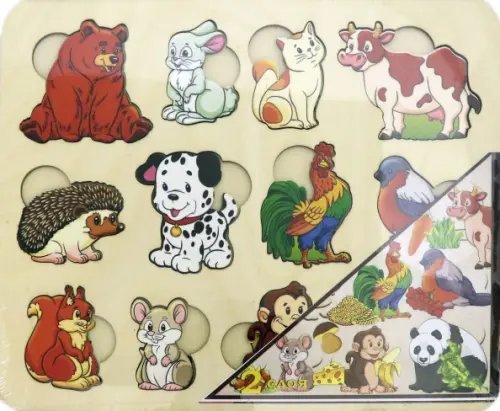 Развивающая доска. Кто что ест?